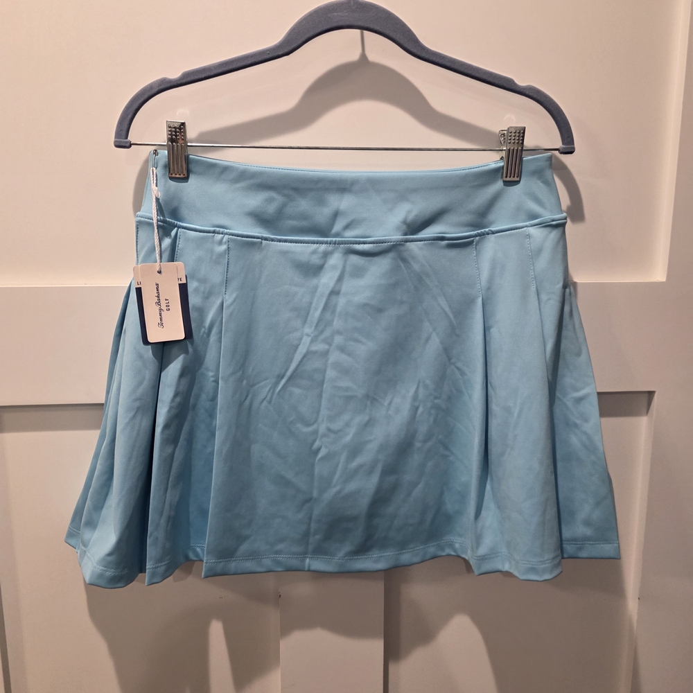 NWT Tommy Bahama Golf Tennis Pickleball Pleated Skort Solid Blue Size M Preppy